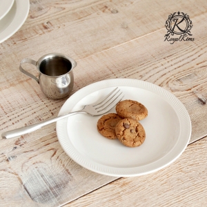 로얄킴스 원플레이트(소)(화이트) 원형접시 앞접시 개인접시 양식접시